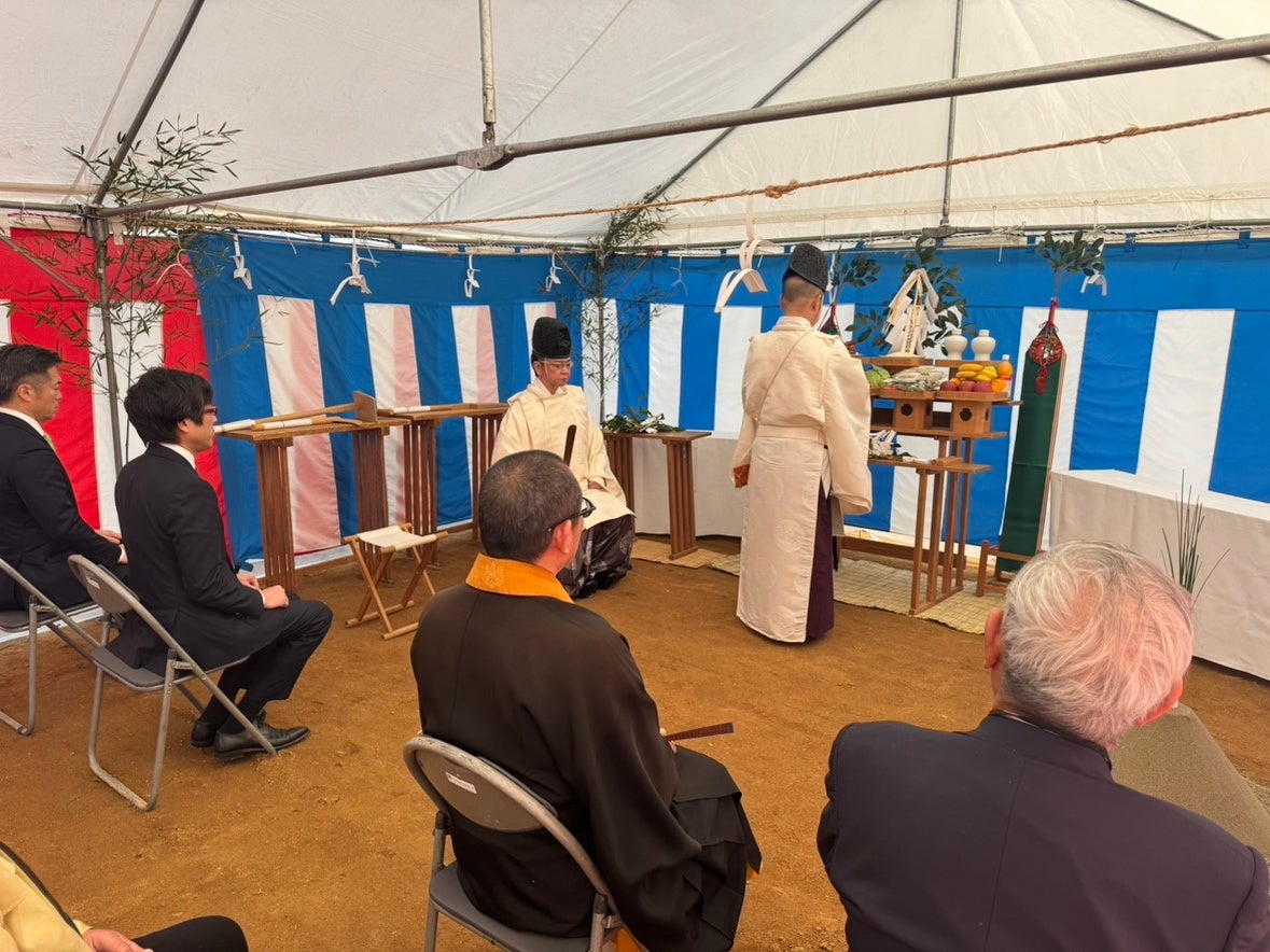 八坂霊園の地鎮祭の様子